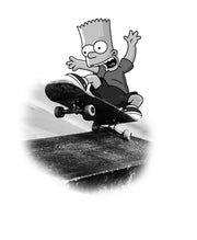 Bart Simpson Skateboarding. -Deposit